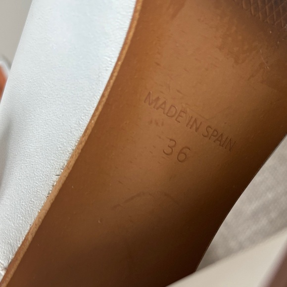 L’intervalle White Women's Block Heel Mules size 36 EU - Picture 10 of 10